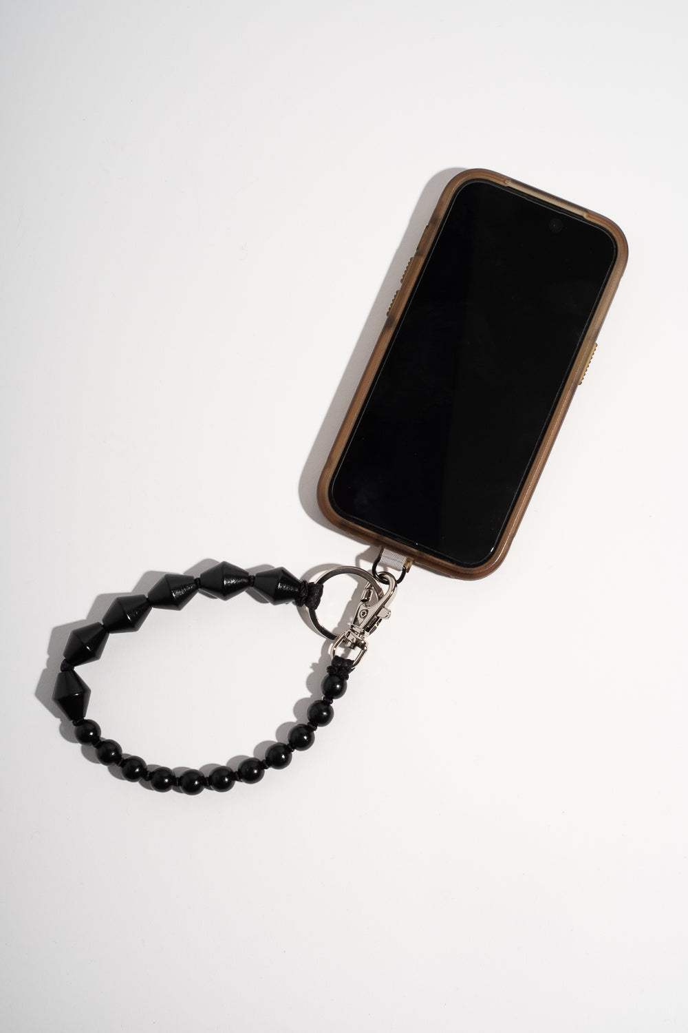 Perlen Zickzack Short in Black