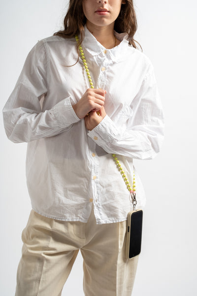 Phonenecklace in Lime + Rose