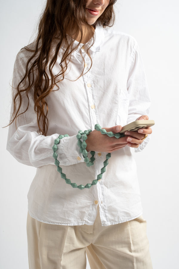 Zickzack Phonenecklace in Salvia