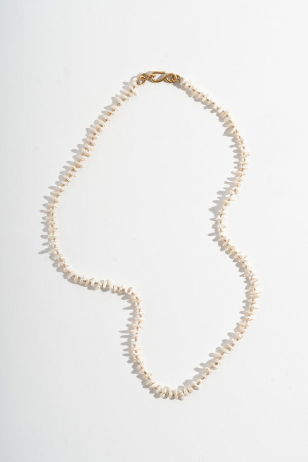 22K + Baroque Pearl Strand