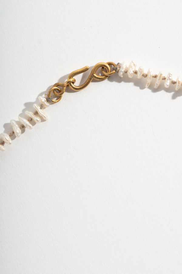 22K + Baroque Pearl Strand