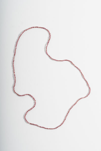 Tiny Faceted Ruby Strand