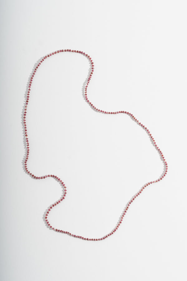 Tiny Faceted Ruby Strand