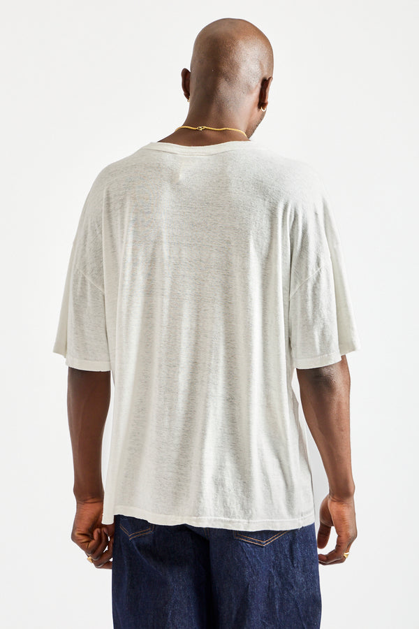 Buckeye Tee in Washed White