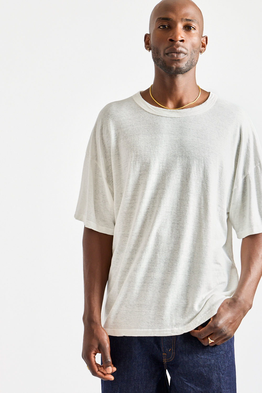Buckeye Tee in Washed White