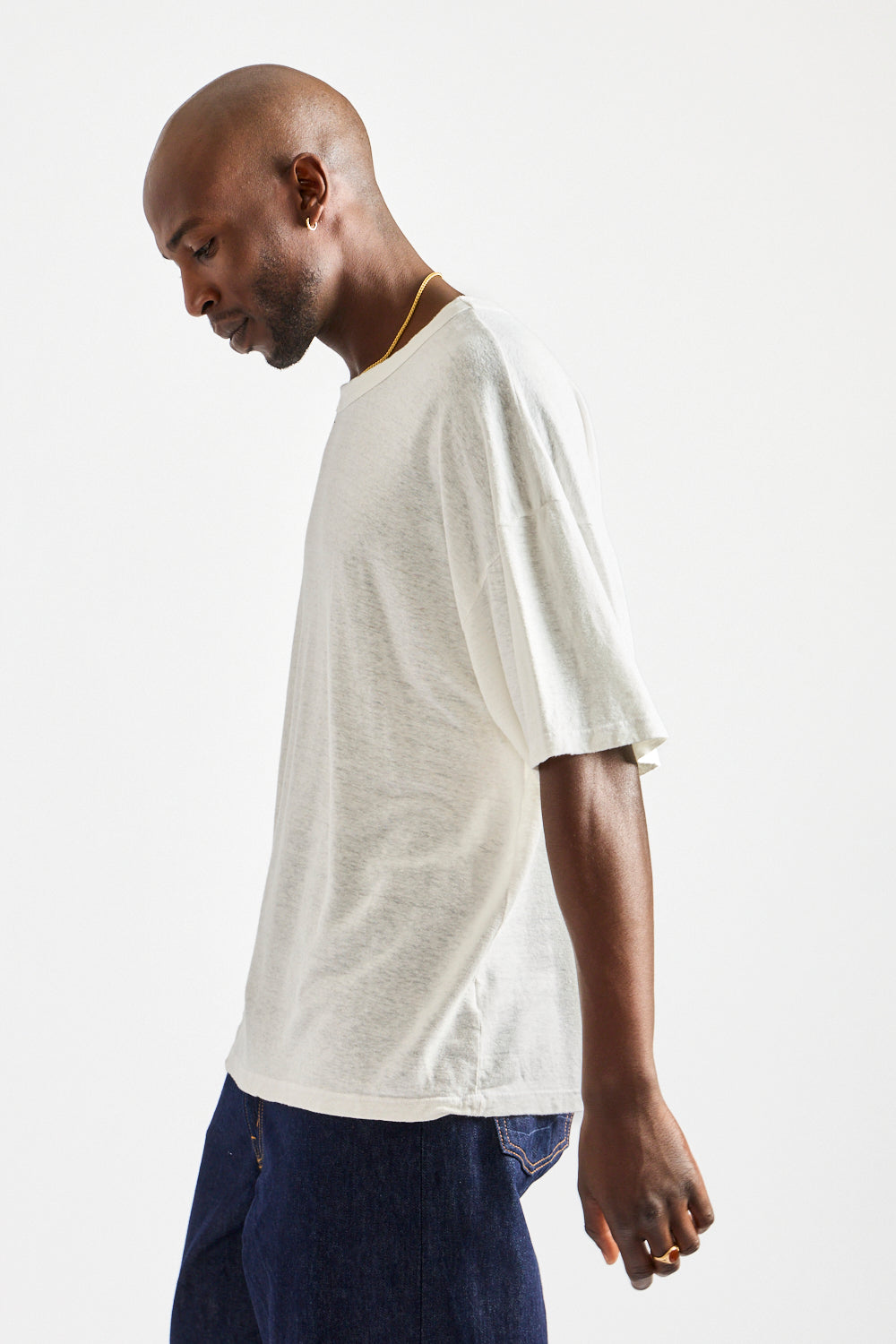 Buckeye Tee in Washed White