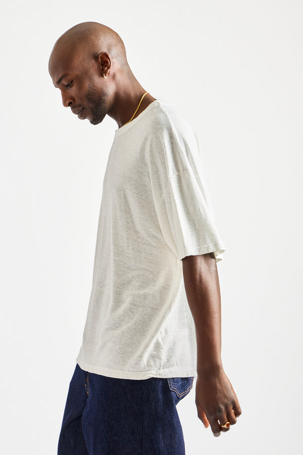 Buckeye Tee in Washed White