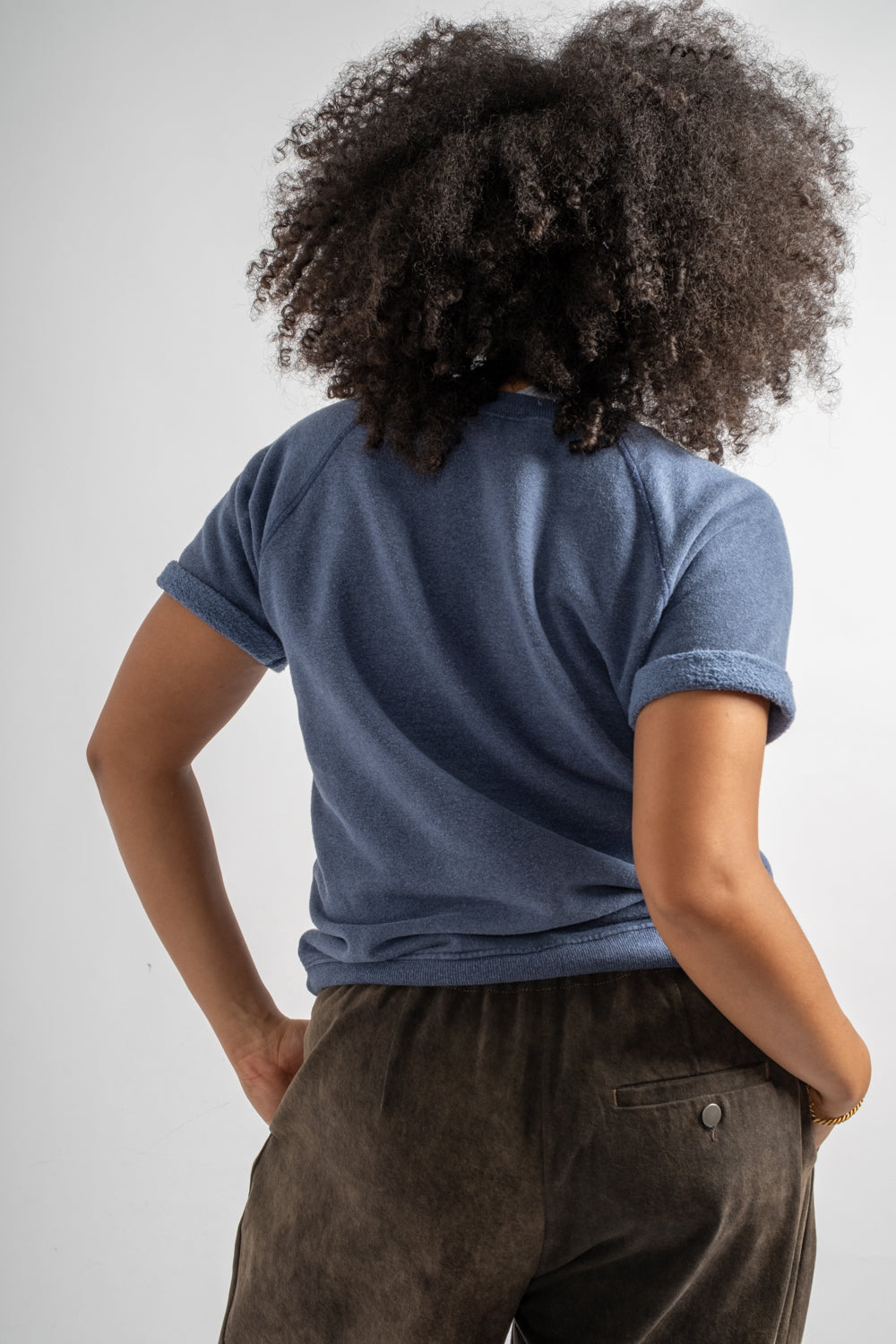 Heathered Magnuson Short Sleeve in Deep Indigo