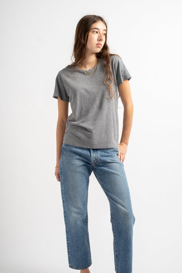 Heathered Lorel Tee in Diesel Gray