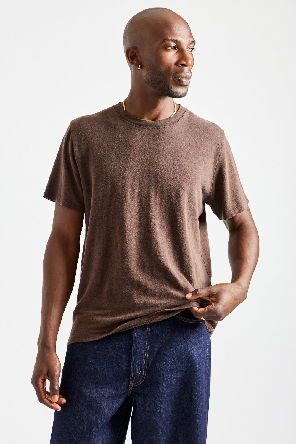 Mana10 100% Hemp Tee in Coffee Bean