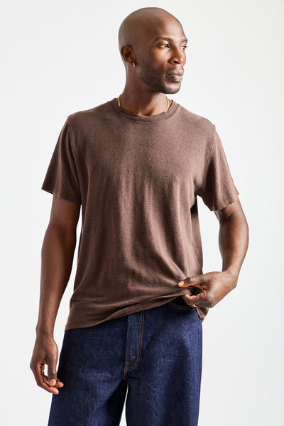 Mana10 100% Hemp Tee in Coffee Bean