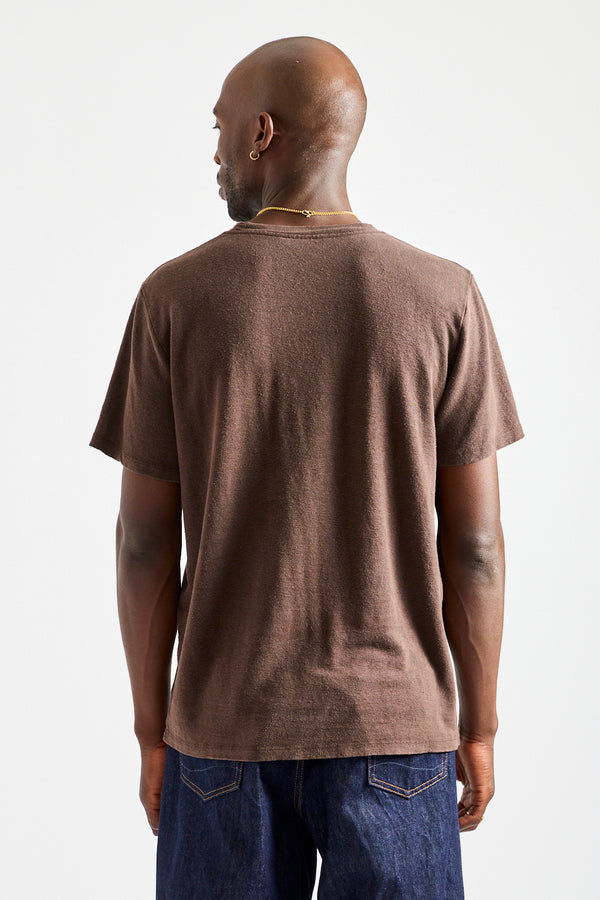 Mana10 100% Hemp Tee in Coffee Bean