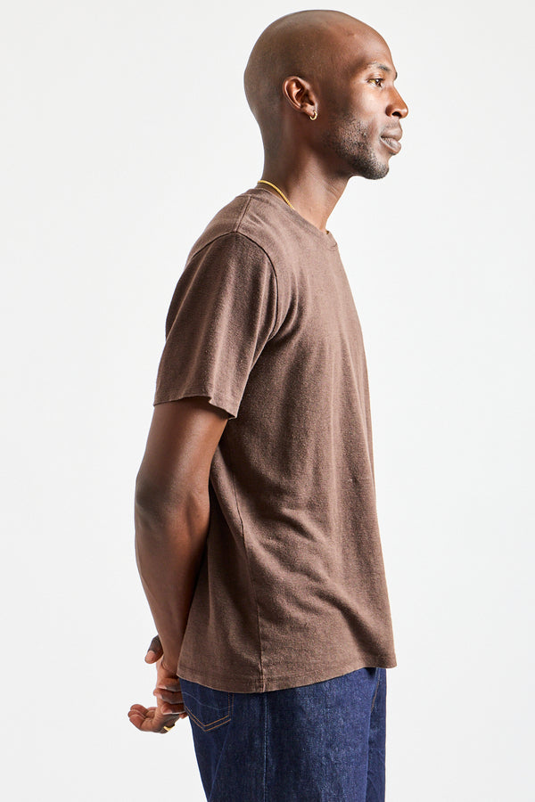 Mana10 100% Hemp Tee in Coffee Bean