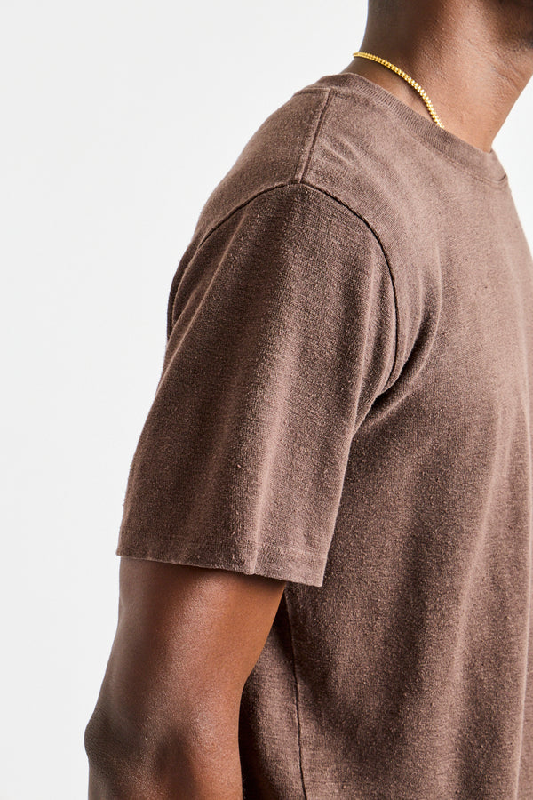 Mana10 100% Hemp Tee in Coffee Bean
