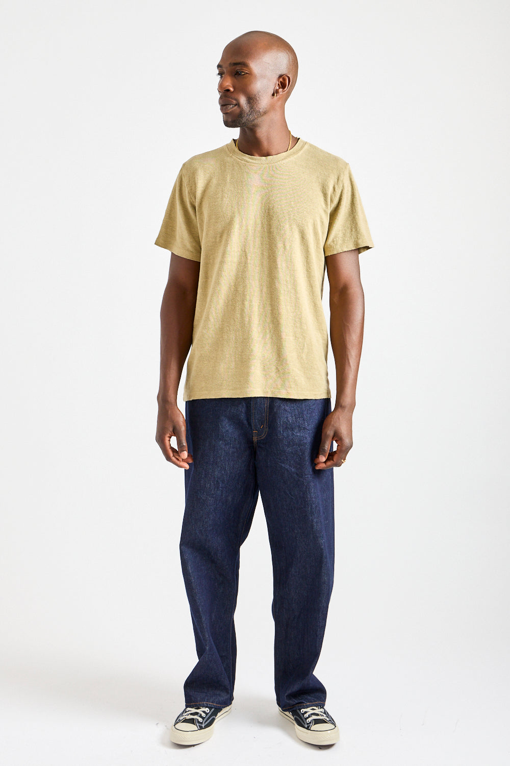 Mana10 100% Hemp Tee in Desert Khaki