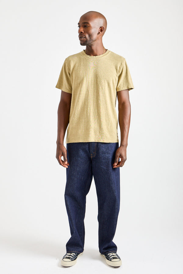 Mana10 100% Hemp Tee in Desert Khaki