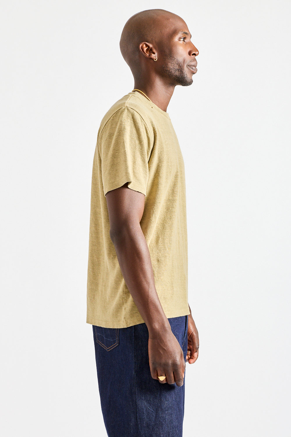 Mana10 100% Hemp Tee in Desert Khaki
