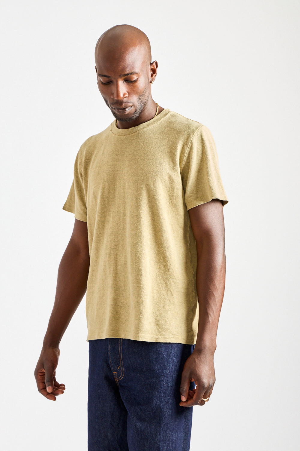 Mana10 100% Hemp Tee in Desert Khaki