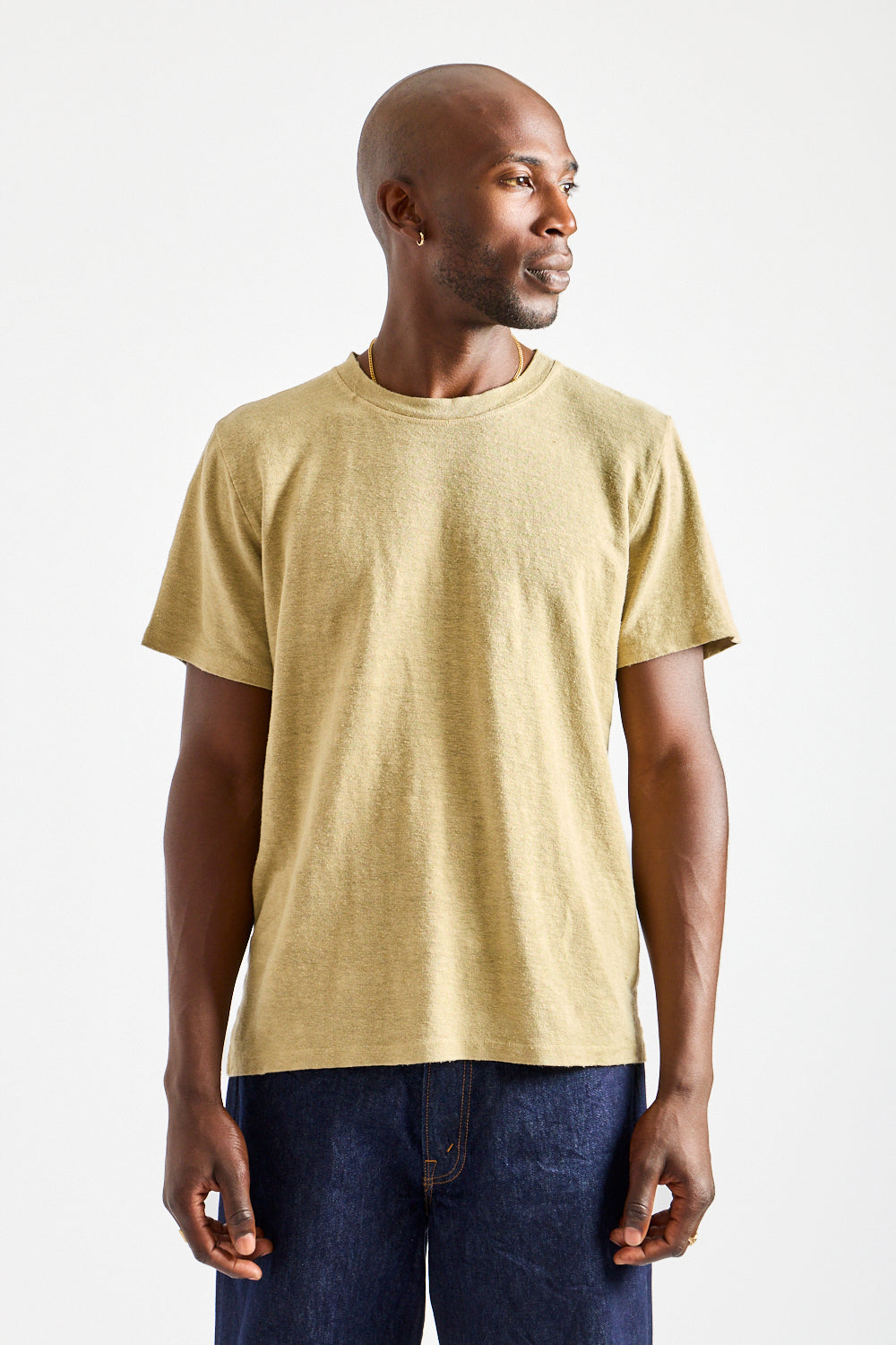 Mana10 100% Hemp Tee in Desert Khaki