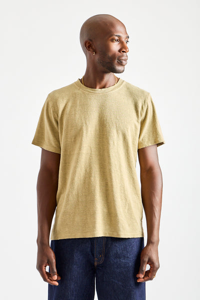 Mana10 100% Hemp Tee in Desert Khaki