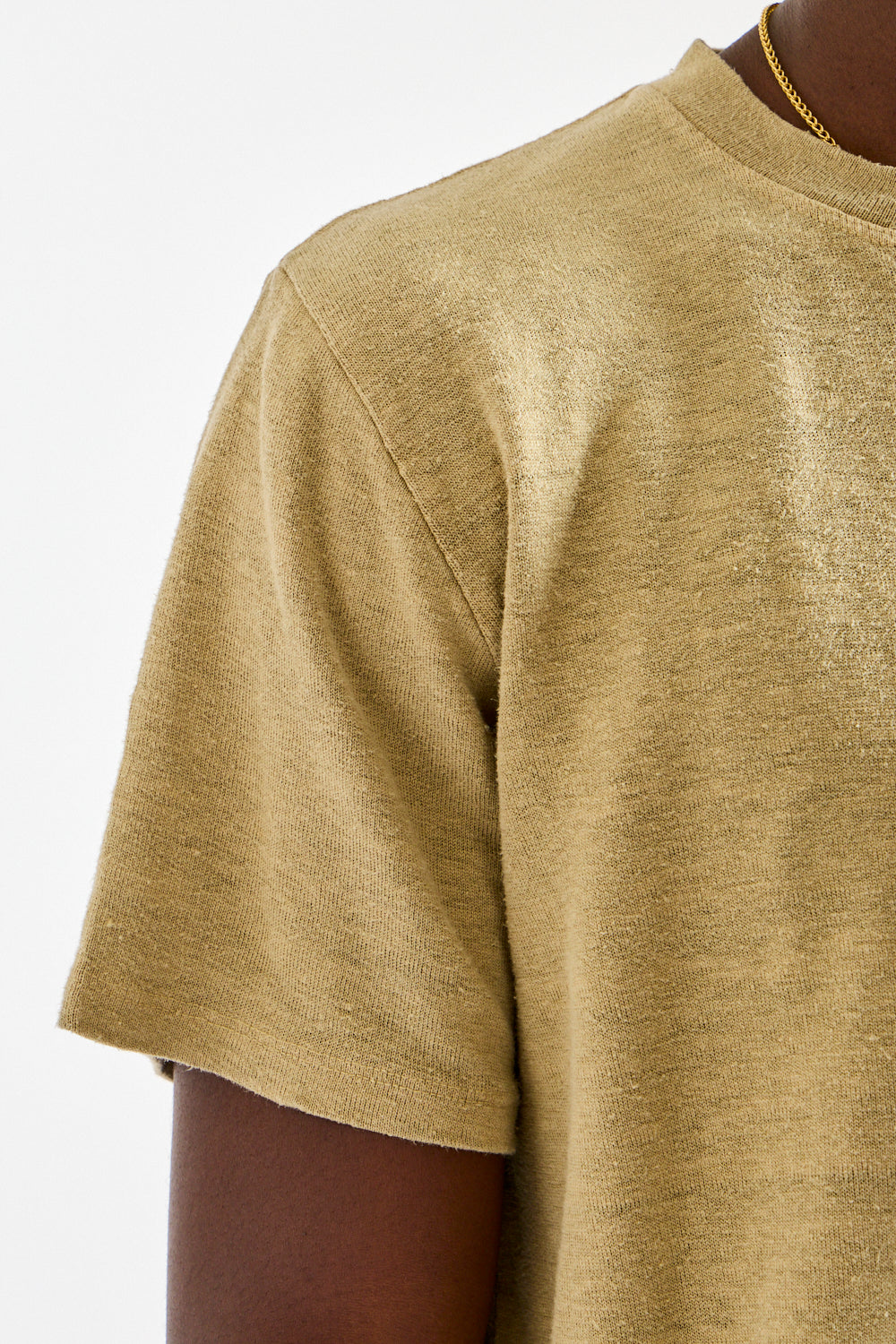 Mana10 100% Hemp Tee in Desert Khaki