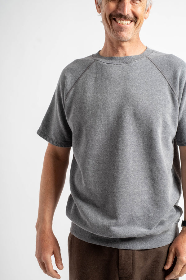 Heathered Magnuson Raglan Fleece in Diesel Gray