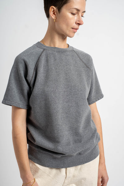 Heathered Magnuson Raglan Fleece in Diesel Gray