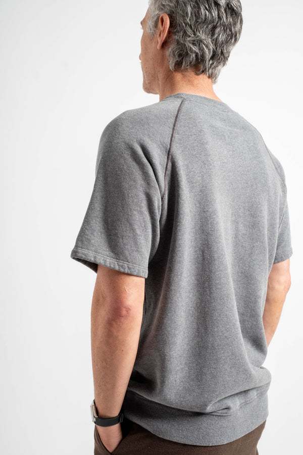 Heathered Magnuson Raglan Fleece in Diesel Gray