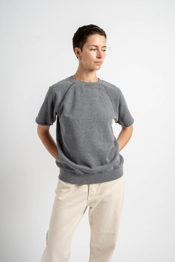 Heathered Magnuson Raglan Fleece in Diesel Gray