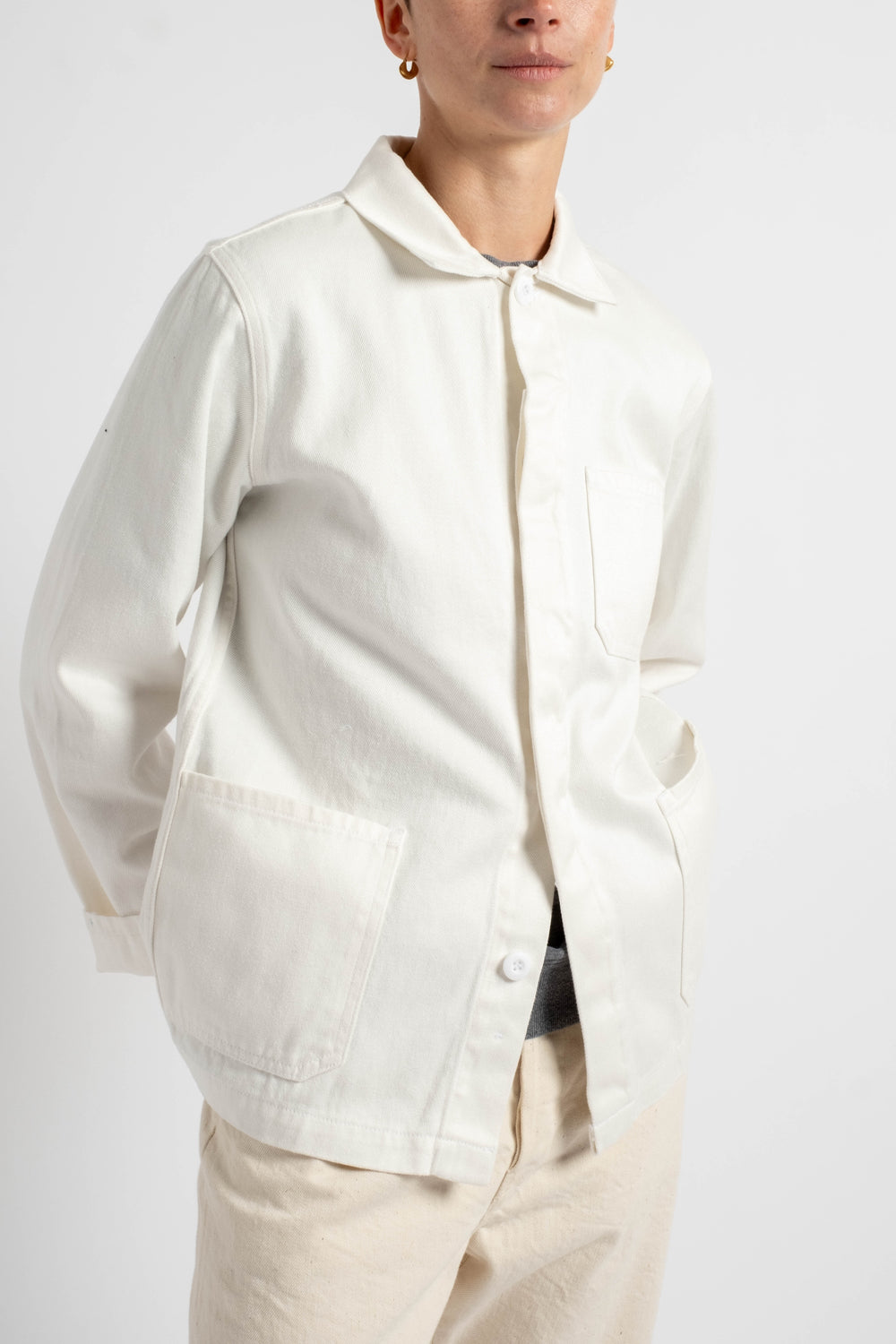 Olympic Jacket in Washed White