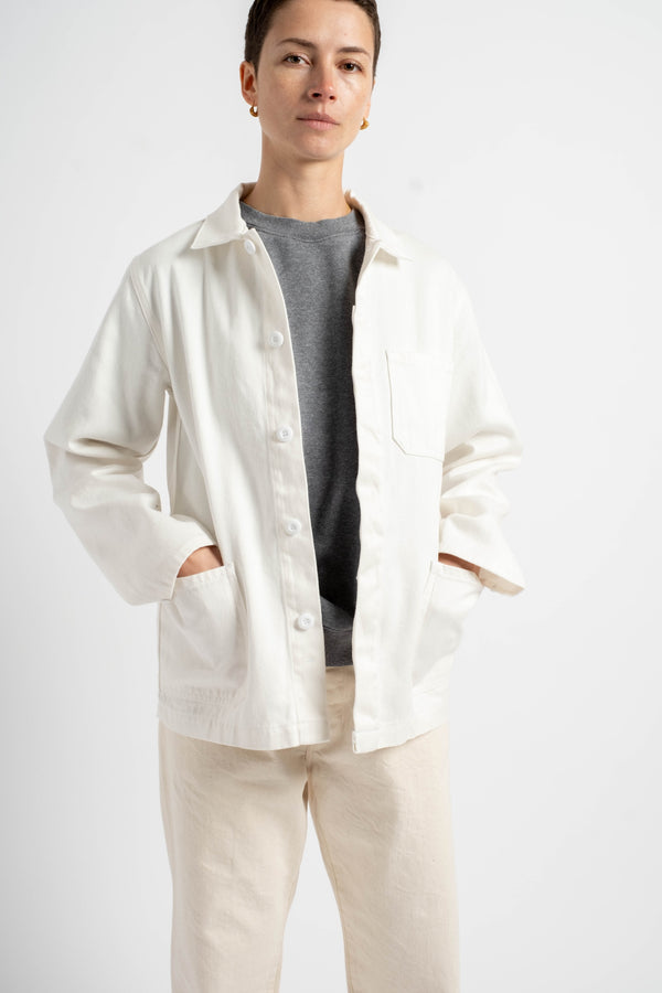 Olympic Jacket in Washed White