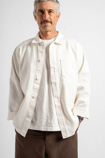 Olympic Jacket in Washed White
