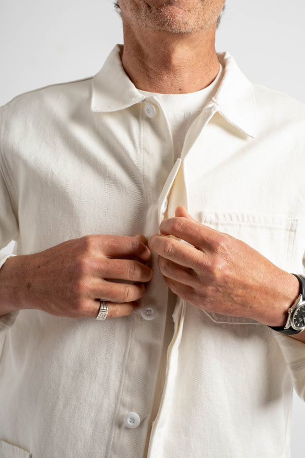 Olympic Jacket in Washed White