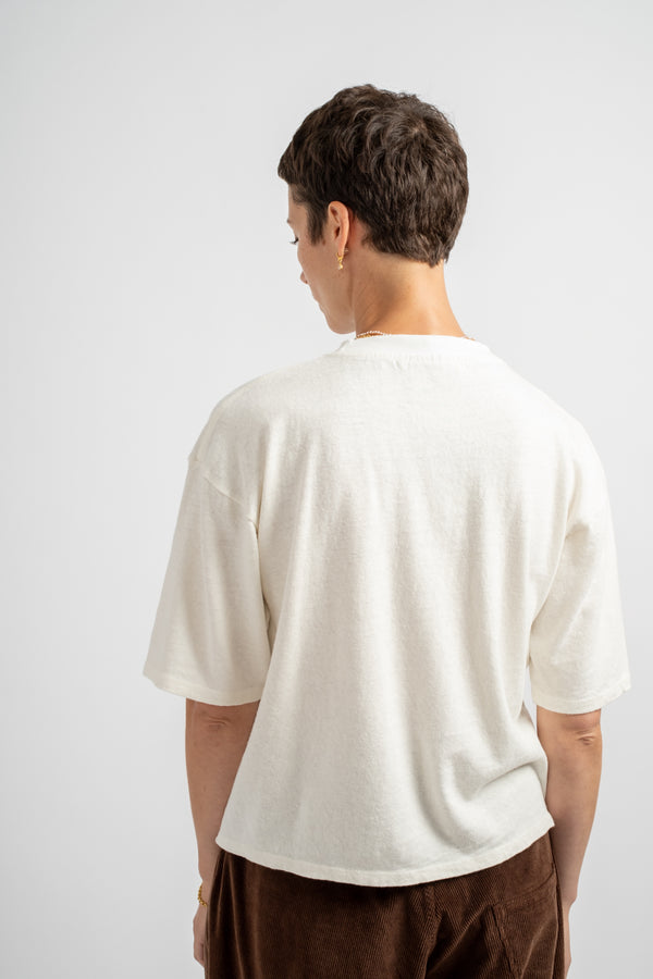 Ramona Tee in Washed White