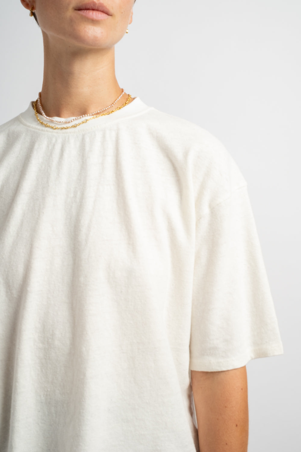 Ramona Tee in Washed White