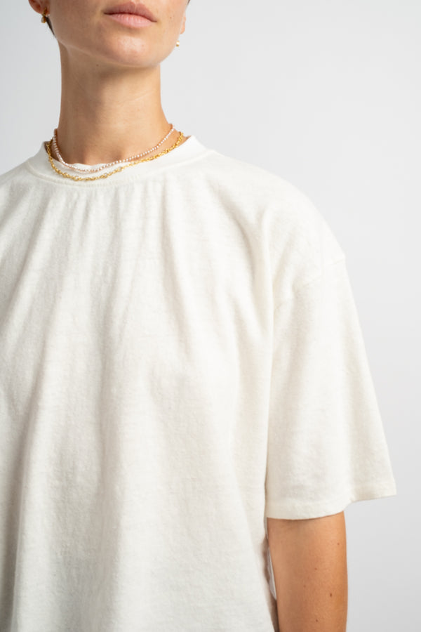 Ramona Tee in Washed White