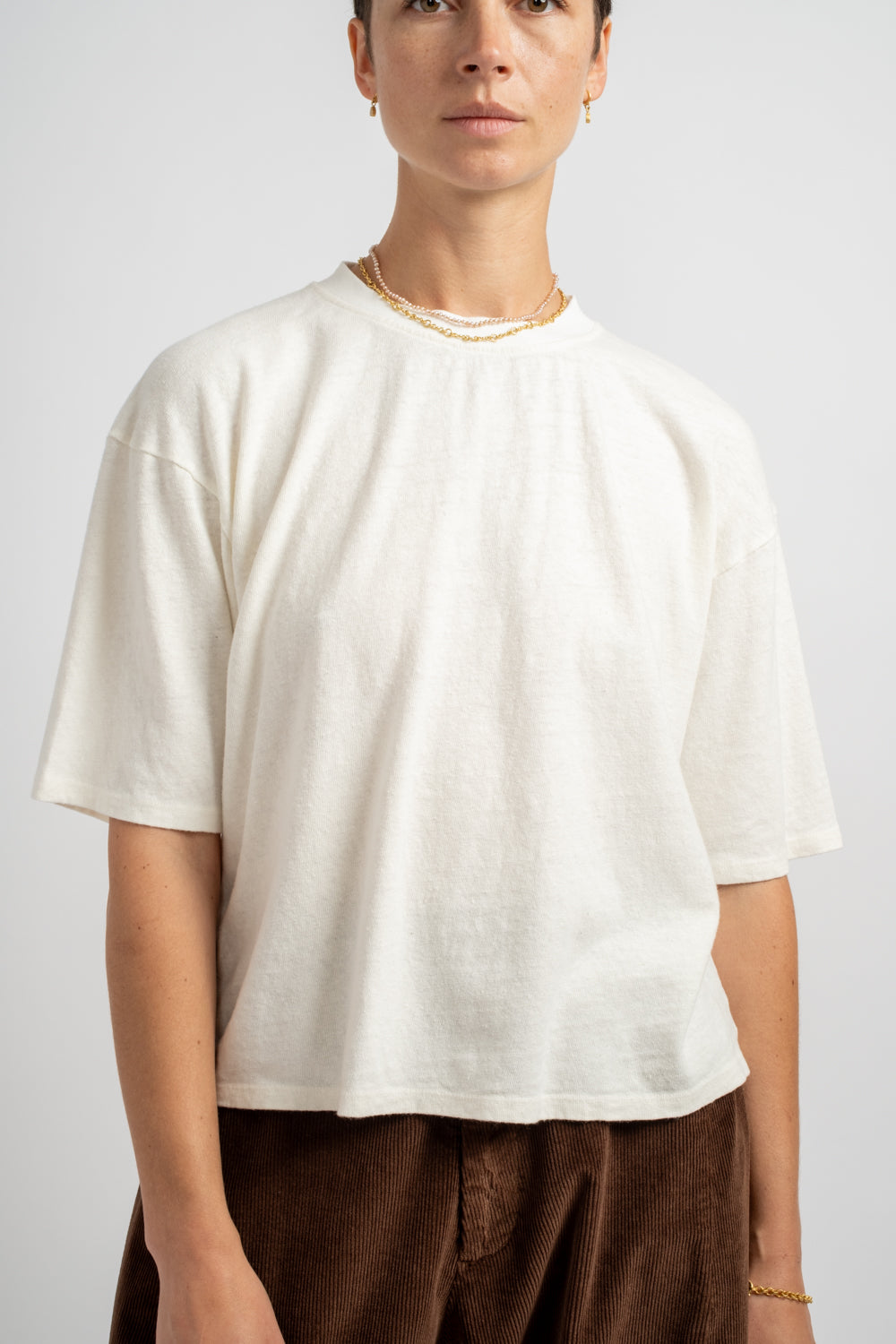 Ramona Tee in Washed White