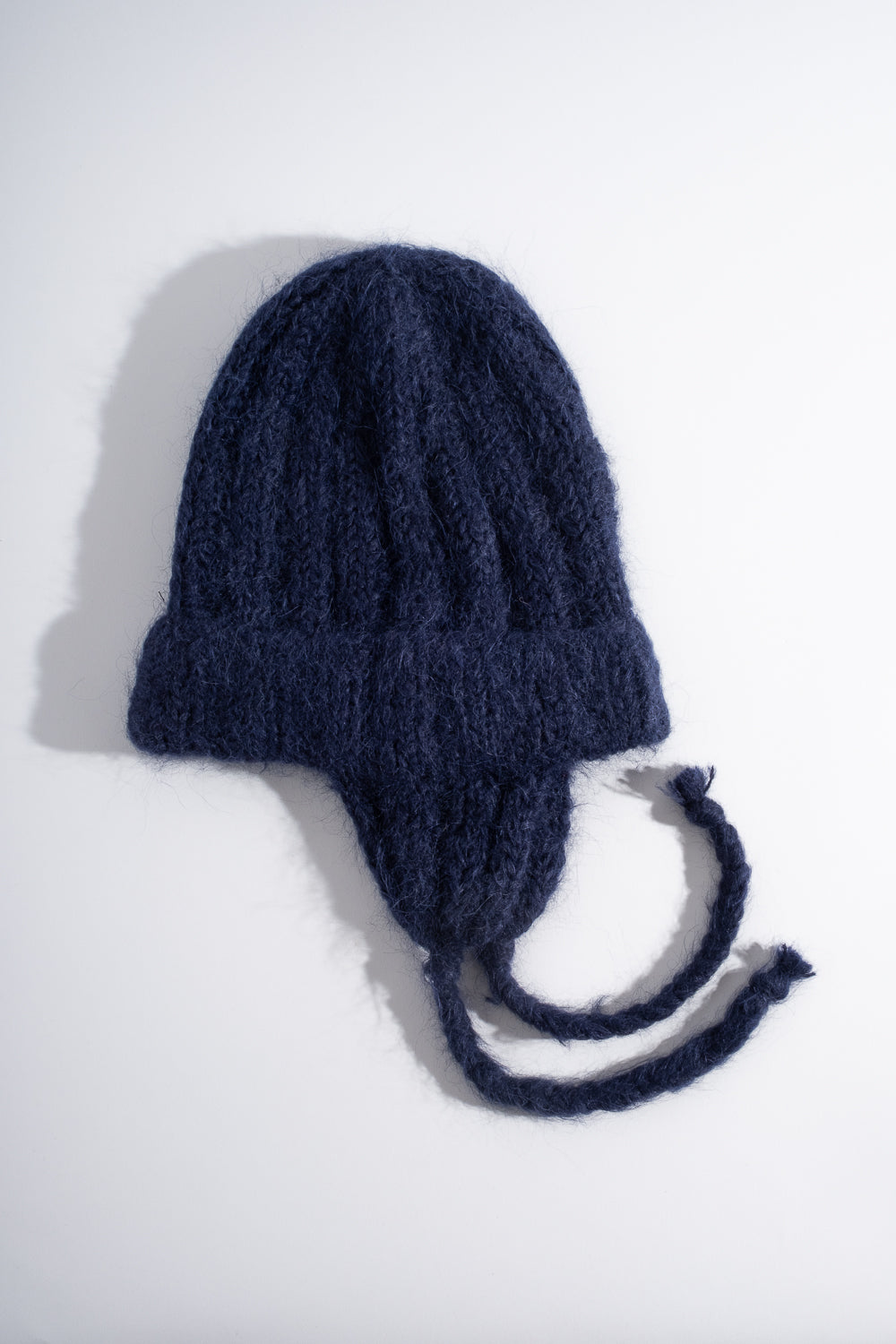 Alpaca + Wool Knitted Hat in Navy