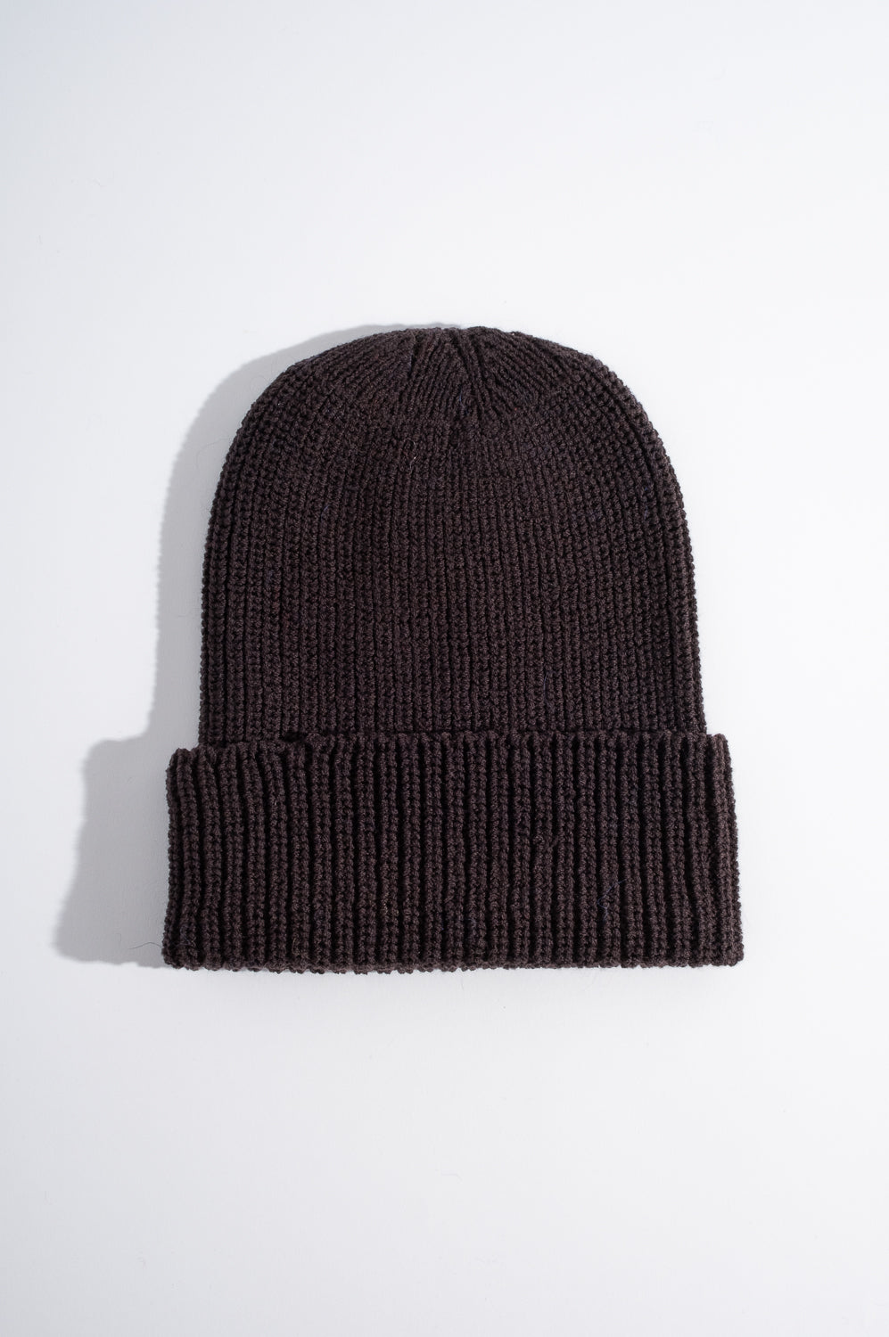 Wool Knitted Hat in Coffee Bean
