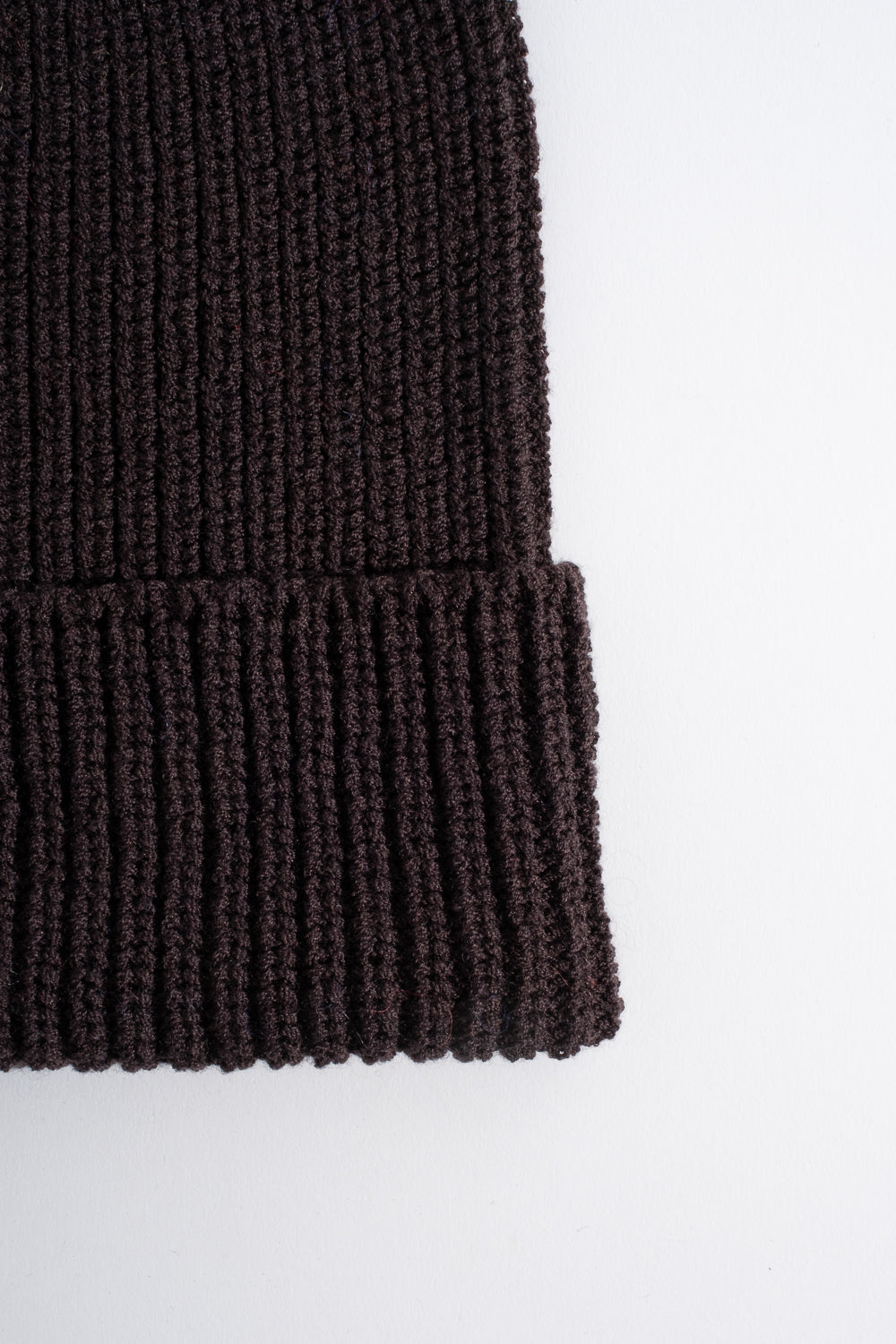 Wool Knitted Hat in Coffee Bean