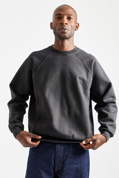 Heavy Gusset Crewneck in Anthracite
