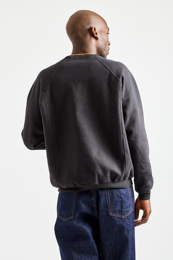 Heavy Gusset Crewneck in Anthracite