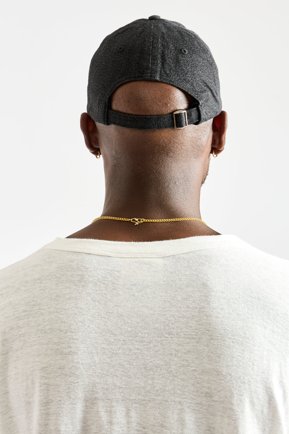 Heavy Twill Cap in Black