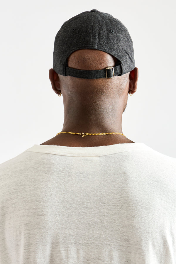 Heavy Twill Cap in Black