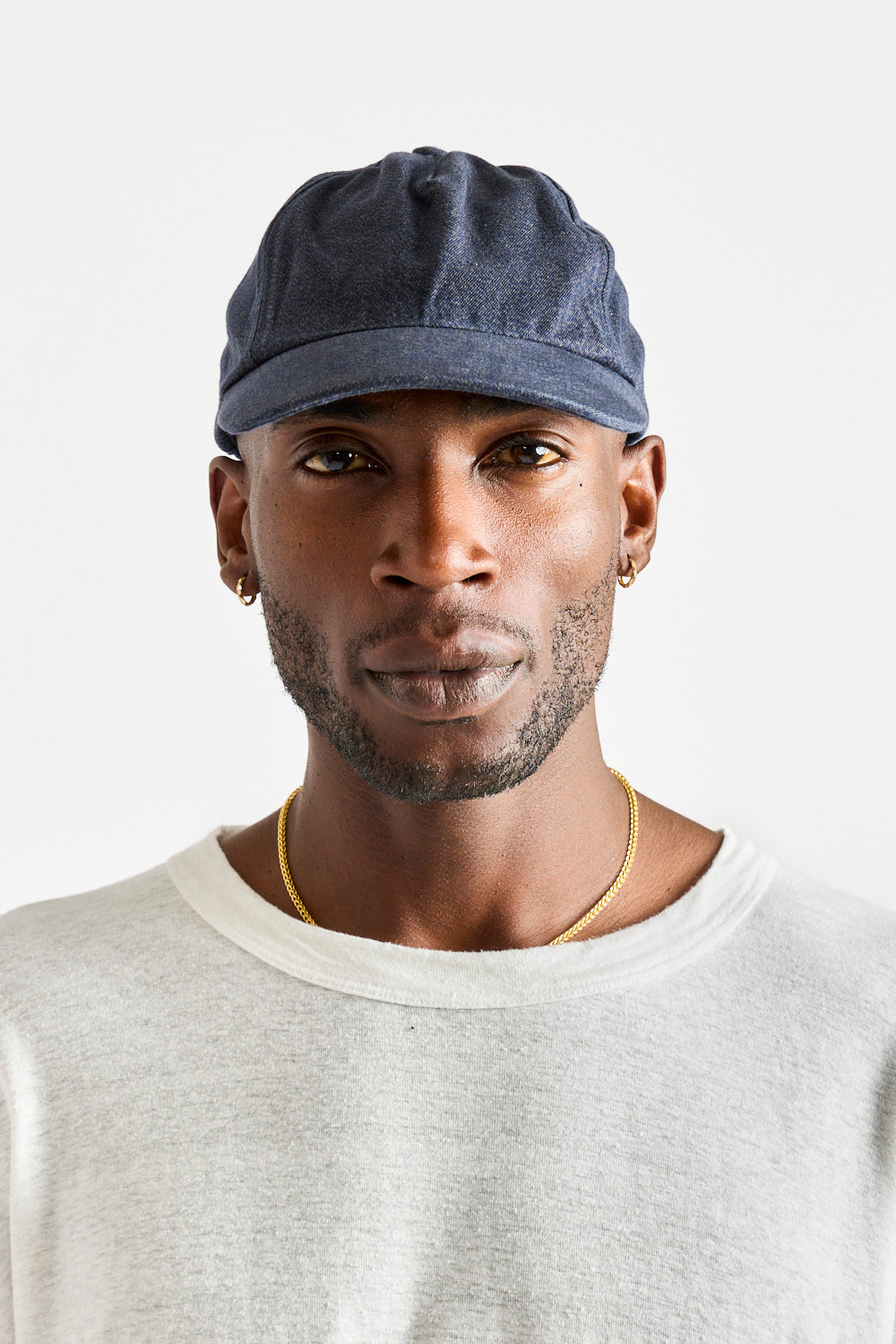 Heavy Twill Cap in Navy