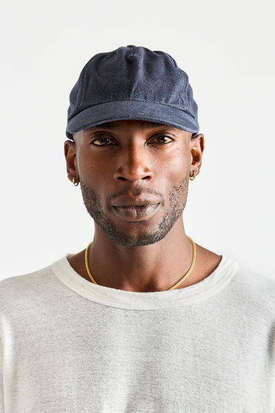 Heavy Twill Cap in Navy