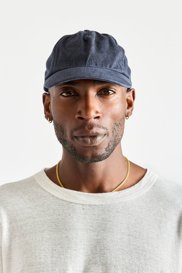 Heavy Twill Cap in Navy