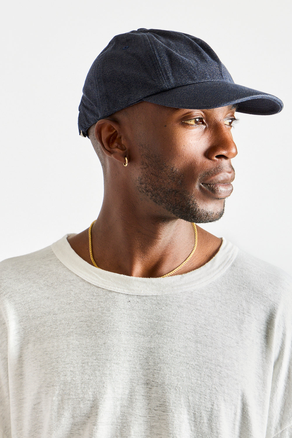 Heavy Twill Cap in Navy