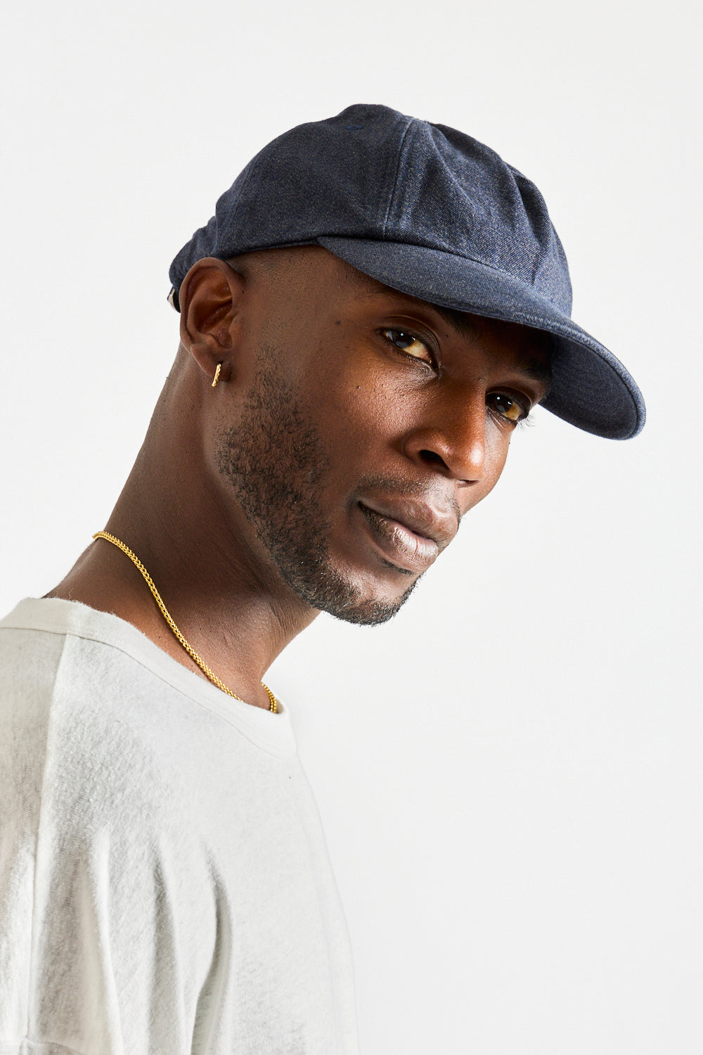Heavy Twill Cap in Navy