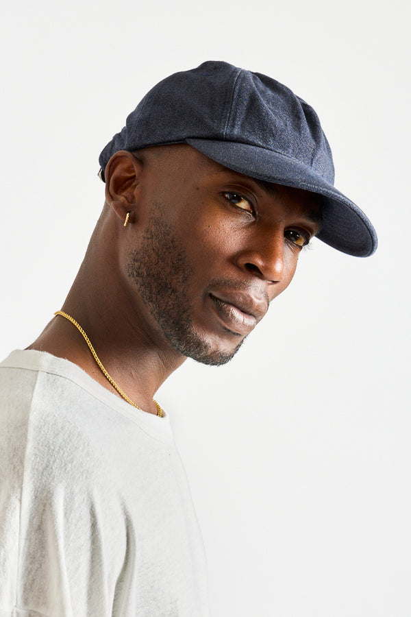 Heavy Twill Cap in Navy